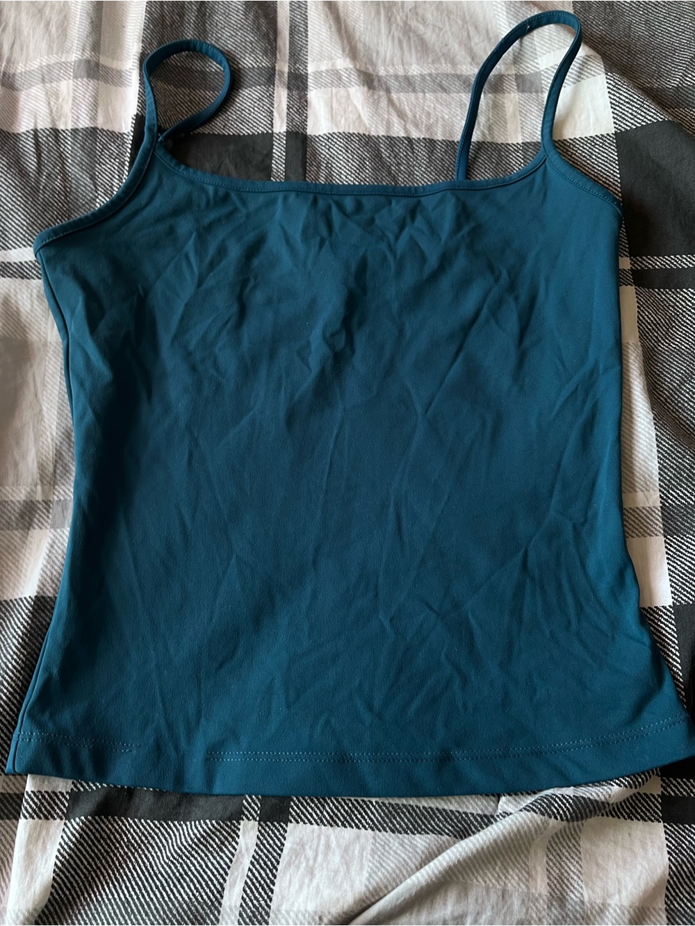 Garage Teal Slim-Strap Camisole